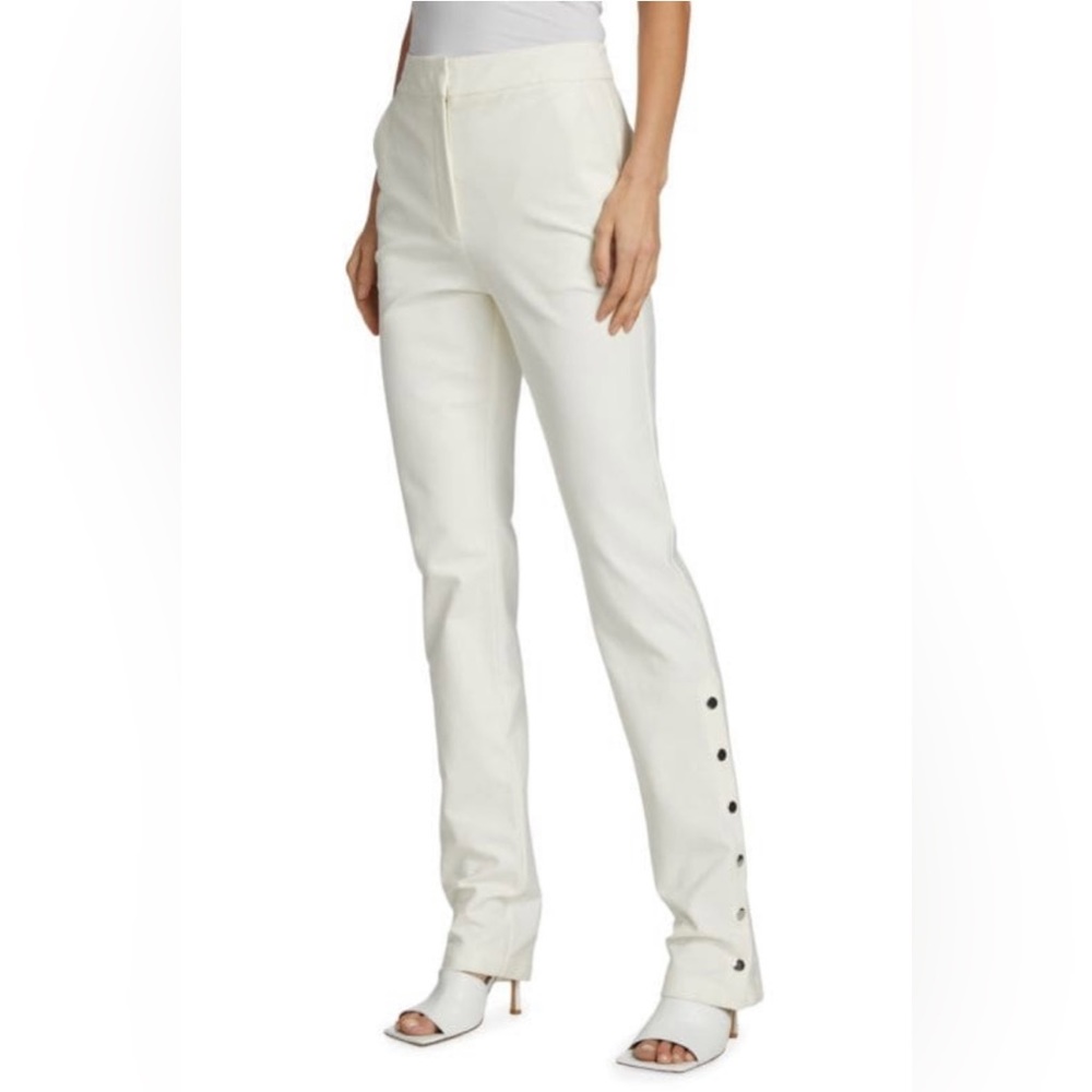 NWOT Derek Lam White Pants with Snap Ankles